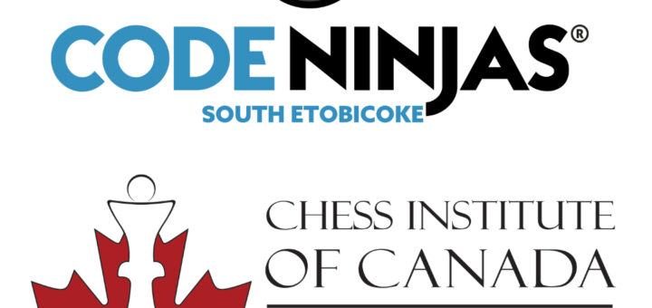 Code Ninjas logo with Chess Institute logo.