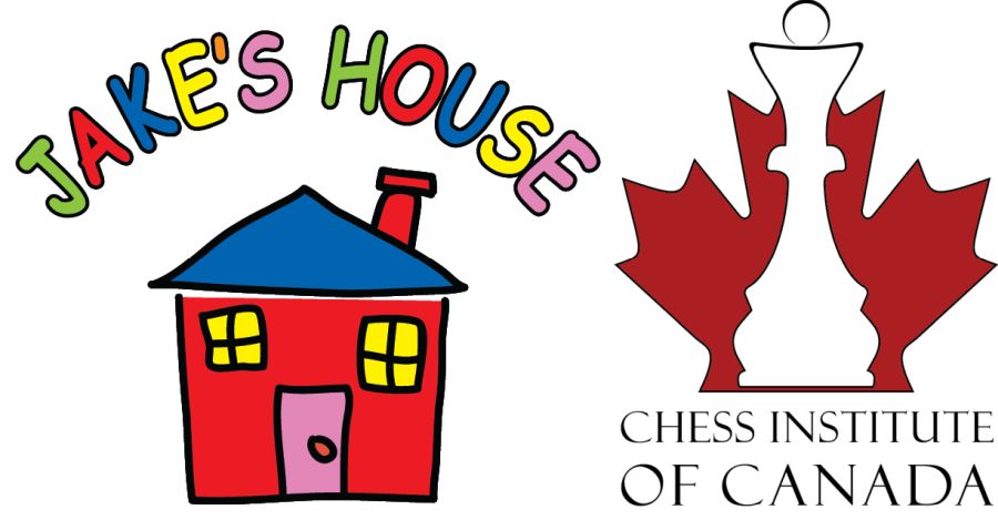 Logos for Jake's House and the Chess Institute of Canada